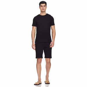 Ensemble short d'été deux pièces pour hommes personnalisé Tissu éponge 100% coton respirant - Product Image 2