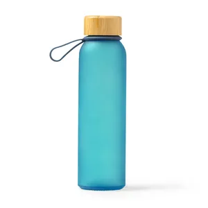 Bottiglia d'Acqua Digitale in Vetro Riciclato Ecologico, Gadget Promozionale Verde per Bevande - Product Image 2