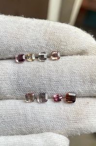 Lot de pierres précieuses en tourmaline naturelle octogonale, pierres brutes. Tourmaline de couleur BIO. - Product Image 5