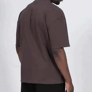 T-shirts pour hommes en jersey 100% coton en gros, coupe ample, qualité supérieure, vierges, imprimés numériquement, respirants, séchage rapide, personnalisables - Product Image 5