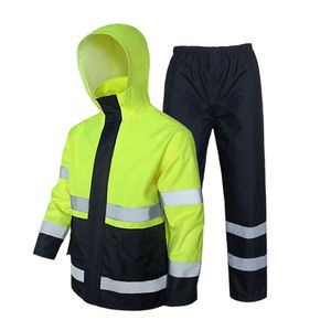 Veste à capuche de sécurité réfléchissante LX Hi Vis à manches longues Logo personnalisable Caractéristique imperméable - Product Image 1