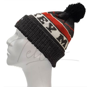 Casquette en jacquard de qualité supérieure, meilleur prix, fabrication professionnelle, design pakistanais, créez votre propre casquette pour l'hiver. - Product Image 2