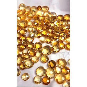 126 pièces de Citrine jaune naturelle 8mm à 10mm coussin rond briolette 213 Cts Lot Iroc ventes bonne qualité pierres précieuses coupées US $65 - Product Image 5