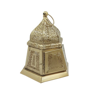 Nuevo FAROL DE Metal decorativo Color dorado para el hogar y la decoración de iluminación de Navidad farol colgante hecho a mano a granel - Product Image 1