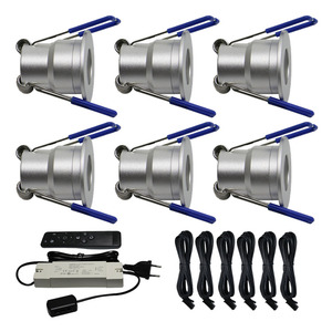 12x3W <span class=keywords><strong>12V</strong></span> Mini <span class=keywords><strong>LED</strong></span> Encastré Projecteurs Ensemble Complet 28mm Dimmable IP65 Étanche Pour Véranda et Jardin - Product Image 2
