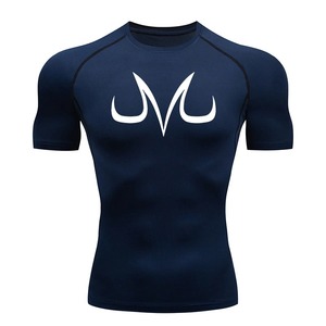 Personalizar Logo Impreso Rash Guard Calidad Premium Medias Mangas Gimnasio Camisas Nuevo Slim Fit Transpirable Jogging Wear - Product Image 3