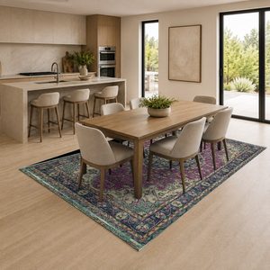 RUGS DEPOT LXDP-0386 Wholesale Multicolor Neutral Minimalist Designer Digital Printed Machine Washable Chenille Rug Non <b>Slip</b> - Product Image 4