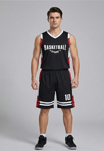 Ensemble de maillot et short de basket-ball personnalisé, promotionnel, bon marché, vierge, avec logo personnalisé, couleurs pour marathon/événements caritatifs, unisexe, tous les sports de basket-ball - Product Image 2