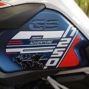 Adesivi Protettivi Laterali 3D per Moto, Pad Serbatoio per BMW R 1250 GS ADV Trophy, Compatibili con Adesivi Serbatoio Moto - Product Image 1