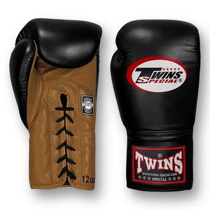 Guantes de Boxeo Profesionales de Piel de Primera Calidad TWINS con Cordones, Logotipo Personalizado, Entrenamiento de MMA, Absorción de Humedad, Transpirables - Product Image 4