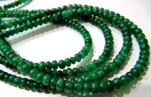Esmeralda Teñida de Alta Calidad, Corte Redondo, Liso, Tamaño 4-5 mm, Hilo de 8 Pulgadas de Largo, EMINENT JEWEL, Fabricación de Joyas, Piedra Preciosa - Product Image 4