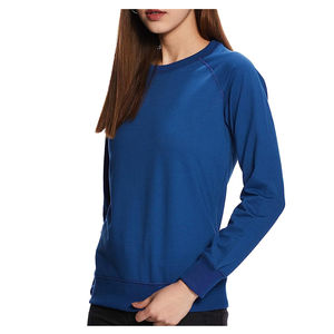 Nuevo diseño Otoño Invierno mujeres y hombres sudaderas de cuello redondo con insignia de letra frontal colores personalizados y logotipo - Product Image 3