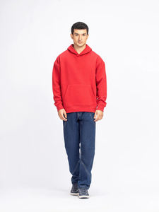 Drop Shoulder Hoodie 100% Algodón Invierno Impresión digital Elegante Sudadera con capucha de gran tamaño para hombres ODM Disponible Pakistán - Product Image 3