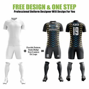 Camiseta de fútbol de equipo personalizada Premium, kit de poliéster transpirable de secado rápido de alta calidad, ropa de fútbol sublimada con entrega rápida - Product Image 2