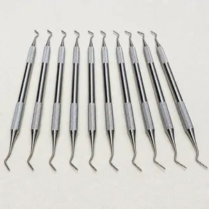 Periodontal Root Planning Curettes Set Stainless Steel Dental Instruments Manual - Product Image 4