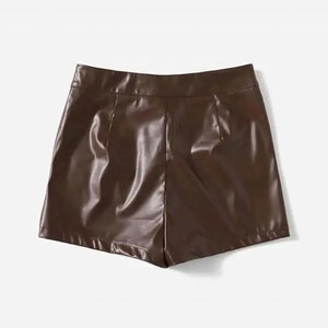 Shorts de Cuero para Mujer Hechos a Medida, Estilo Nuevo y Diseño Único, Shorts de Cuero Vacuno Personalizados para Mujer - Product Image 3