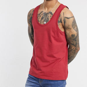 Vente en gros hommes plaine débardeurs personnalisés sans manches respirant entraînement gym gilet entraînement athlétique fitness décontracté vêtements d'été - Product Image 5