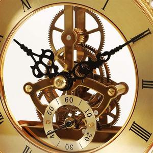 Luxe oiseau et arbre Design or horloge pièce maîtresse élégante Sculpture décorative pour bureau à domicile cadeau de mariage décor de Table - Product Image 4