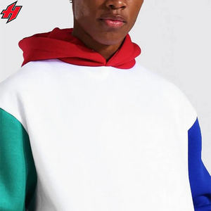 Chándales perfectos de punto de algodón y poliéster con bordado, conjunto de pantalones cortos con capucha para hombre, informal, OEM - Product Image 2