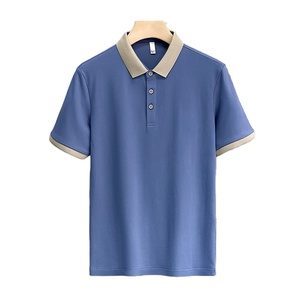 Camiseta Polo de Algodón Nueva de Verano con Diseño Estampado y Bordado con Logotipo Personalizado OEM, Camiseta Polo de Manga Corta Holgada y Delgada para Hombre - Product Image 1