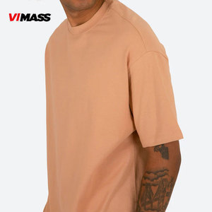 定制制造商高品质100% 棉男式t恤空白超大街装t恤高品质空白t恤 - Product Image 5