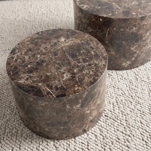 Sleek Round Gold Cylindrical Table Crafted For Living Rooms Bedrooms And Decorative <b>Corners</b> With Timeless Appeal - Product Image 3