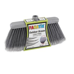 Escoba de Fibra Larga para Limpieza de Pisos, Diseño de Madera de Alta Calidad con Cabezal de Plástico PET para Uso Doméstico - Product Image 1