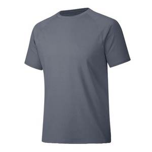 Camiseta deportiva de Color sólido para hombre, camiseta de entrenamiento transpirable ajustada para gimnasio, correr, deportes, ropa deportiva, camiseta de verano - Product Image 2