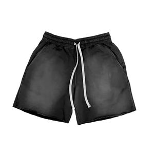 High Quality Men American Trendy Sun Faded <b>Shorts</b> With Rhinestone <b>Shorts</b> Custom Screen Printed Acid Wash Raw Hem <b>Shorts</b> for Men - Product Image 4