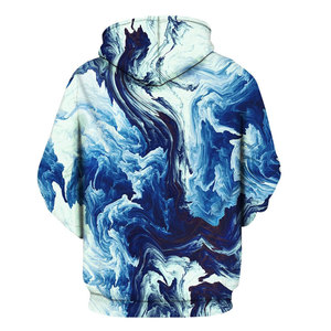 Hombres 100% algodón grueso pesado francés Terry alta calidad en blanco ropa de calle de gran tamaño logotipo personalizado sublimación pulóver sudaderas con capucha - Product Image 2