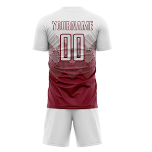 ชุดยูนิฟอร์มทีมฟุตบอลแบบยูนิเซ็กซ์พิมพ์ลายกางเกงขาสั้นเสื้อฟุตบอลน้ำหนักเบาระบายอากาศได้ดีชุดกีฬาสำหรับการฝึกซ้อมฤดูร้อน - Product Image 2