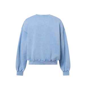 Sweat-shirts à col rond en coton 100% de haute qualité, unis, surdimensionnés, en molleton lourd, lavés à l'acide, fabricant de sweat-shirts - Product Image 2