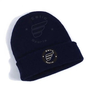 Vente chaude hommes hiver bonnets multicolore unisexe couleur unie unie vierge laine tricot bonnets chaud en gros tricot bonnet - Product Image 3