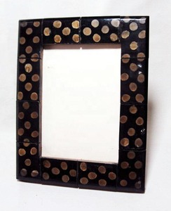 Marco de fotos de cuerno quemado a la moda de alta calidad, diseño Rectangular de tendencia con estilo Animal pulido - Product Image 2