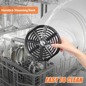 Freidora de Aire Eléctrica Grande de 12L sin Aceite con Pantalla Táctil, Moderna, de Acero Inoxidable y Plástico, con Doble Cesta Cuadrada - Product Image 4