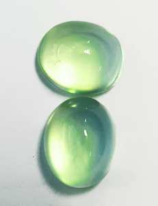 Piedras preciosas genuinas sueltas de corte ovalado de piedra Prehnita Natural altamente pulida de la mejor calidad para la fabricación de joyas disponibles para la venta OEM - Product Image 2