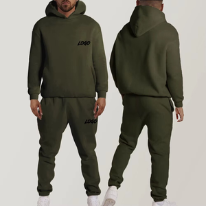 Logo personnalisé Vente en gros Hommes Sweat à capuche et pantalon de survêtement 2 Pcs Ensemble Survêtement Jogging Sports Running Gym Fitness Wear Hommes Survêtement - Product Image 3