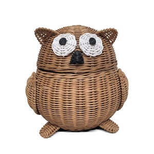 Cesta de almacenamiento con diseño en forma de pollo, hecha de ratán sostenible, para bebés, accesorios para recién nacidos - Product Image 6