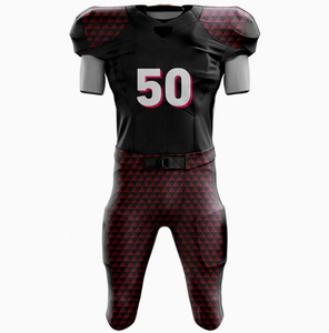 Uniformes de fútbol americano transpirables de secado rápido con logotipo personalizado impreso, precio de fábrica, estilo de conjunto MOQ bajo - Product Image 4