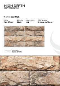 Azulejos de Porcelana para Fachadas Urbanas de 300x600 mm - Product Image 2