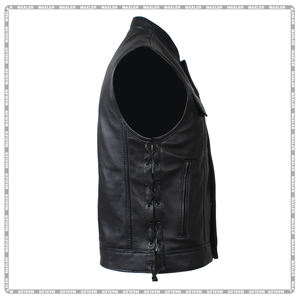 Chaleco de cuero personalizado para hombre, certificado CE, ropa de motorista duradera para motociclismo, ropa deportiva de talla grande, equipo de protección - Product Image 3