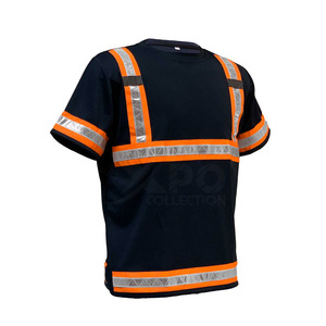 Outdoor Safety Hi Vis Polyester Breathable Waterproof T-<b>shirts</b> for <b>Men</b> Construction <b>Work</b> Wear Custom Logo Wholesale - Product Image 2