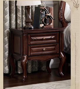 Ensemble de meubles de chambre à coucher de style français luxueux et vintage en bois d'acajou de haute qualité pour meubles de chambre à coucher - Product Image 4