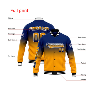 Chaqueta Varsity Personalizada de Mezcla de Lana con Detalle Bordado, Cuello Alto, Resistente al Viento, Ropa de Calle para Marcas - Product Image 4