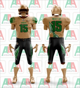 Short sans manches respirant taille XXL personnalisé gratuit ensemble de maillots de football américain pour hommes femmes jeunes adultes vêtements d'entraînement grande taille - Product Image 2