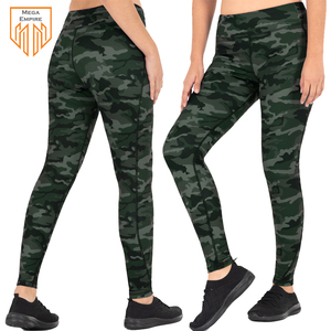 Women's High Waist Quick Dry Gym <b>Leggings</b> Custom Made Camouflage Printing Yoga Compression Pants <b>Knitted</b> Fabric - Product Image 6