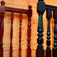 Piliers en bois massif EFS, balustres, escaliers de luxe, colonnes décoratives sculptées, style romain traditionnel, couleur personnalisée, peignable