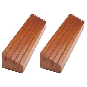 Titular de la tarjeta de visita de madera Organizador de escritorio de escuela y oficina Tamaño personalizado Titular de la tarjeta de madera de acacia - Product Image 1