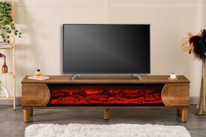 Luxury Modern <b>LED</b> <b>TV</b> Console Stand Contemporary Panel Wood Style <b>Light</b> Feature Storage for Home Living Room Bedroom Furniture - Product Image 4