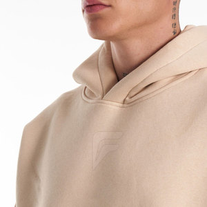 ชุดวอร์มแบบเปิดไหล่มีฮู้ดสำหรับผู้ชายชุดวอร์มแบบเปิดไหล่มีฮู้ดระบายอากาศได้ดีโลโก้ตามสั่งสำหรับฤดูหนาว - Product Image 4